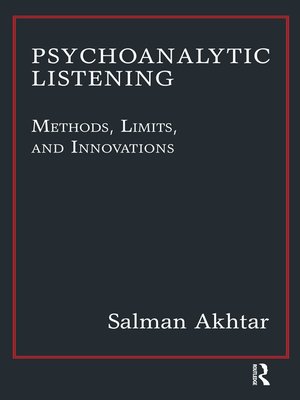 cover image of Psychoanalytic Listening